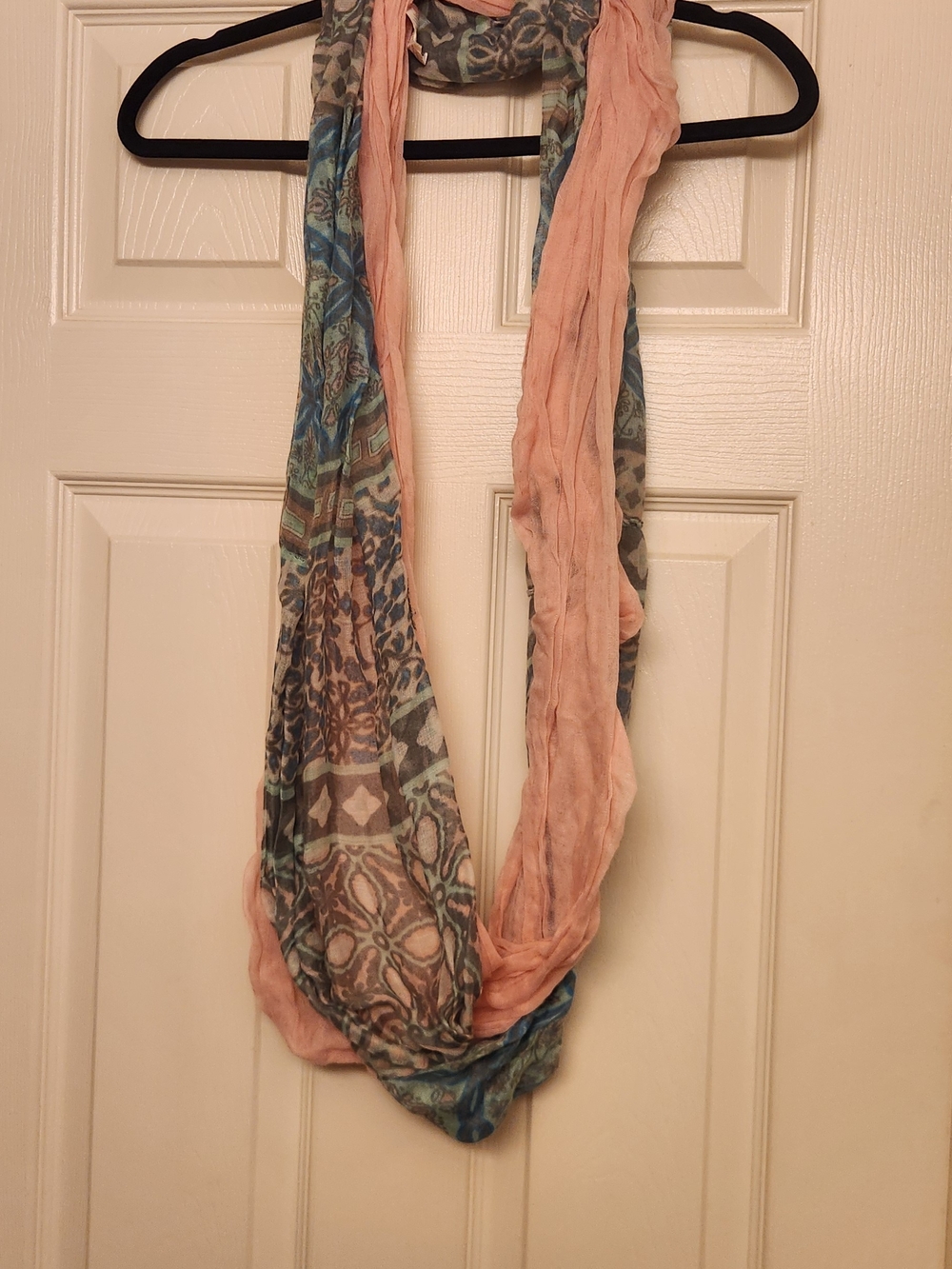 Pink & Multicolor Lightweight Infinity Scarf